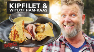 BBQ recept voor Gevulde kipfilet met witlof ham-kaas | Ik BBQ voor jou